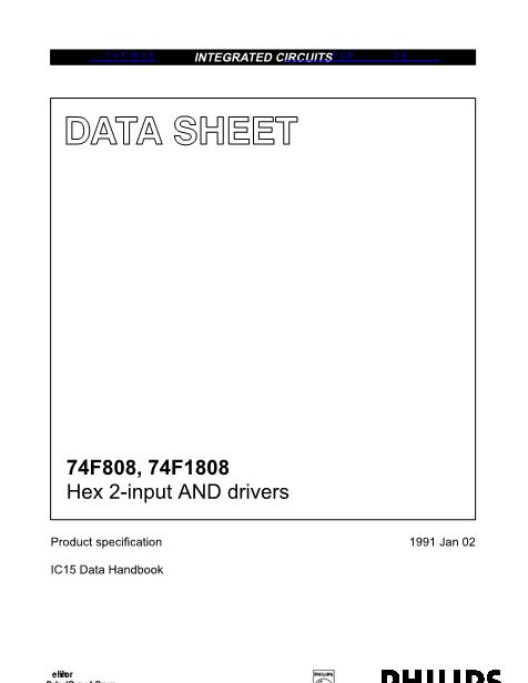 74F1808數(shù)據(jù)手冊封面
