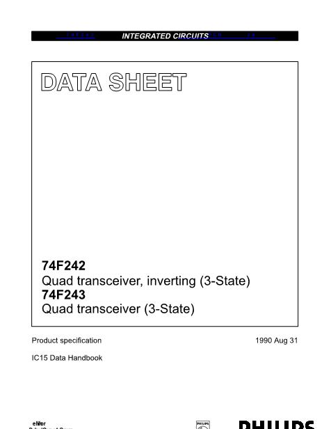 74F242数据手册封面