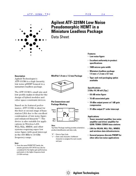 ATF331M4数据手册封面