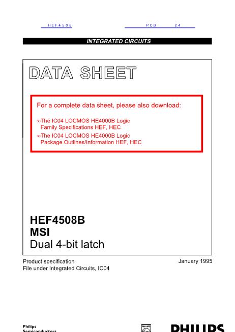 HEF4508数据手册封面