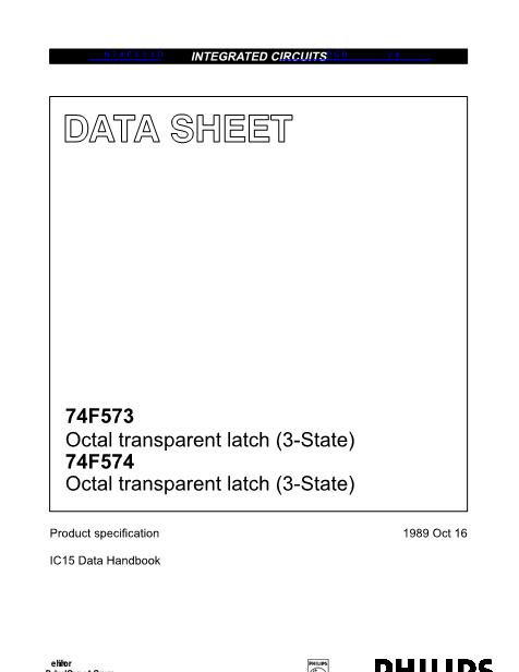 N74F573D数据手册封面