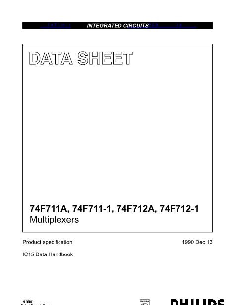 74F711-1數(shù)據(jù)手冊(cè)封面