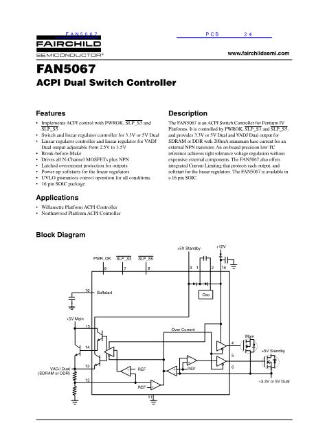 FAN5067数据手册封面