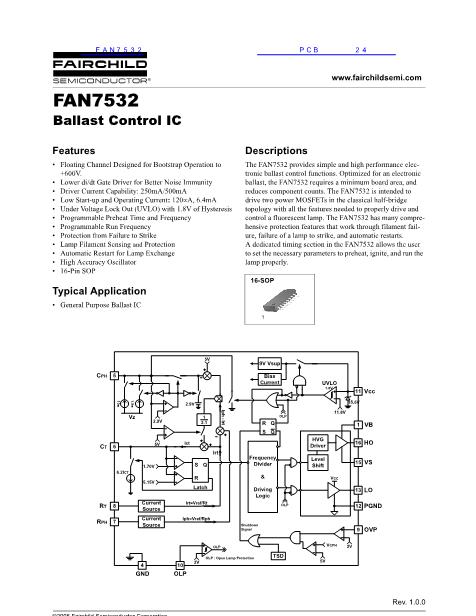 FAN7532数据手册封面