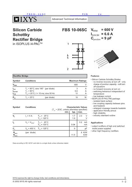 FBS10-06SC数据手册封面