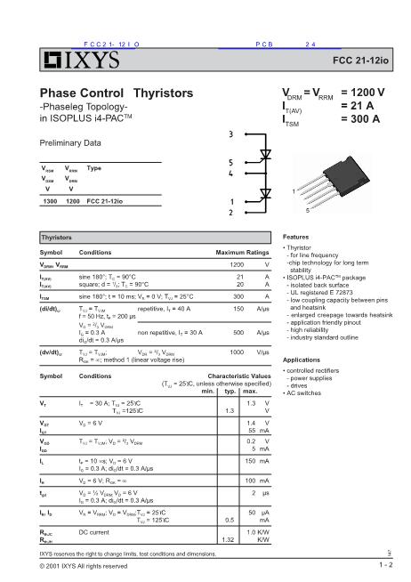 FCC21-12IO數(shù)據(jù)手冊封面