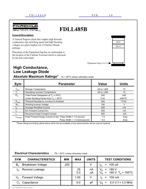 FDLL485B数据手册封面