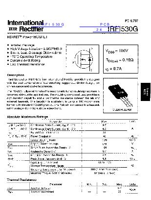 IRFI530G数据手册封面