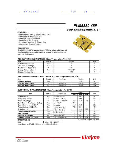 FLM5359-45F数据手册封面