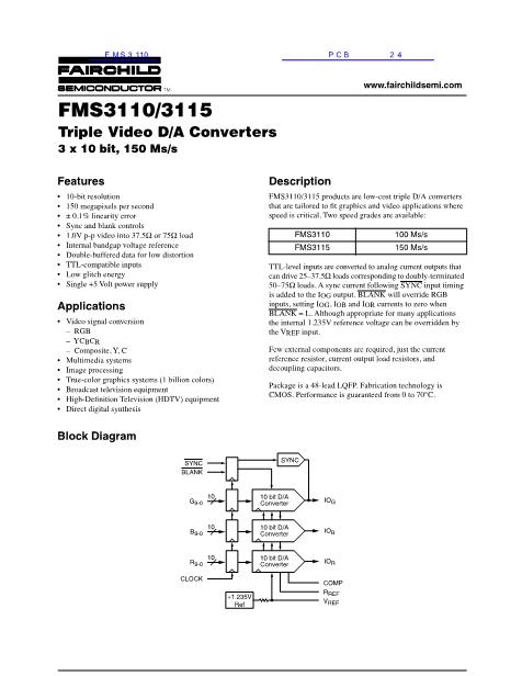 FMS3110数据手册封面