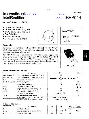 IRFP044数据手册封面