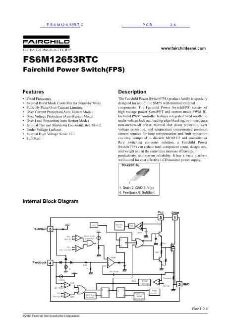 FS6M12653RTC数据手册封面