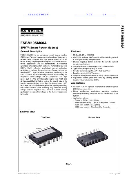 FSBM10SM60A数据手册封面