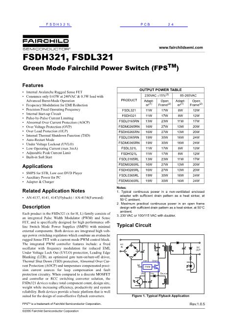 FSDH321L数据手册封面