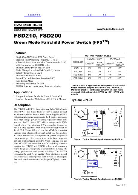 FSD200数据手册封面