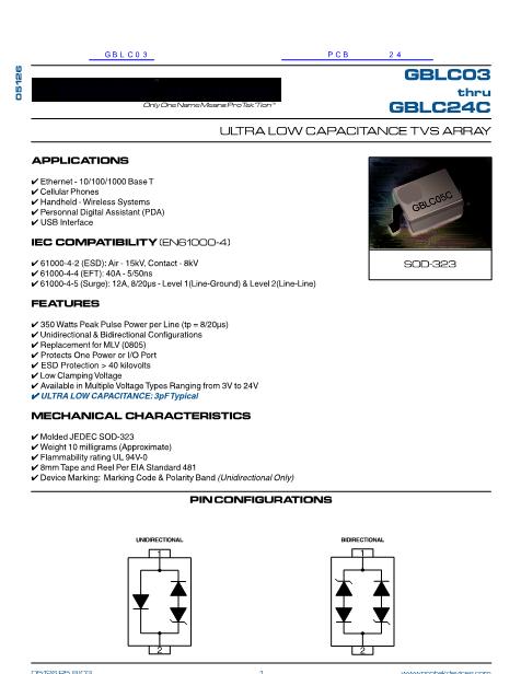 GBLC03数据手册封面