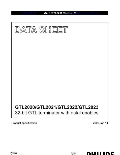 GTL2020数据手册封面