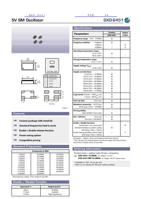 GXO-6451數(shù)據(jù)手冊封面
