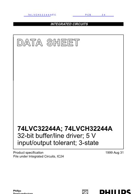 74LVCH32244A數(shù)據(jù)手冊(cè)封面