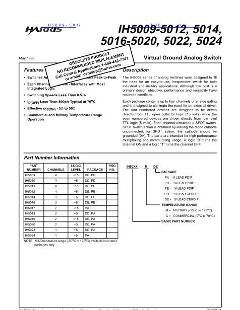 H5009-5012數(shù)據(jù)手冊(cè)封面