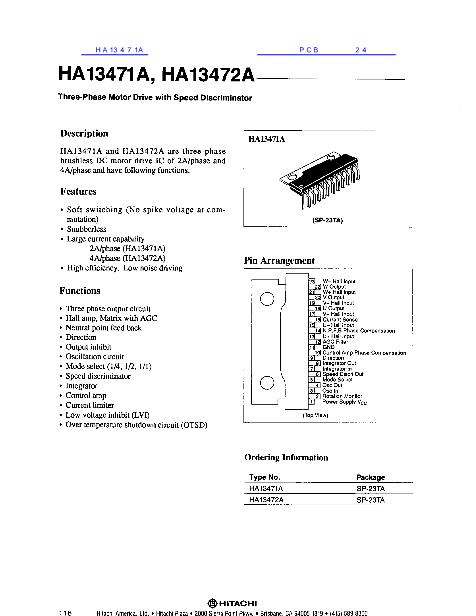 HA13471A數(shù)據(jù)手冊封面