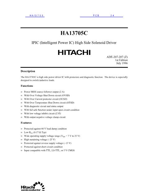 HA13705数据手册封面