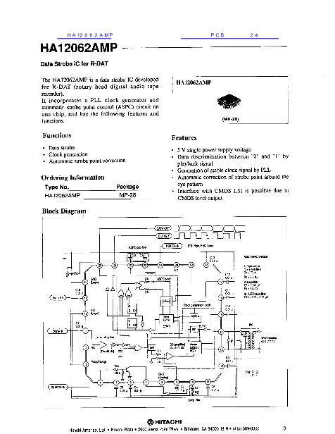 HA12062AMP數(shù)據(jù)手冊封面