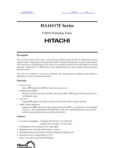 HA16117數(shù)據(jù)手冊封面