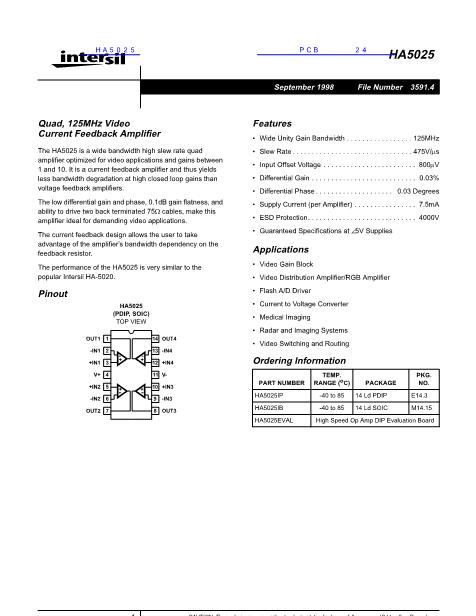 HA5025數(shù)據(jù)手冊(cè)封面