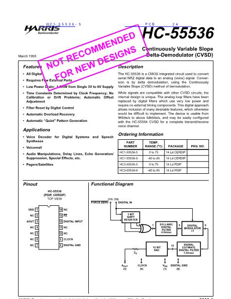 HC1-55536-5數(shù)據(jù)手冊封面