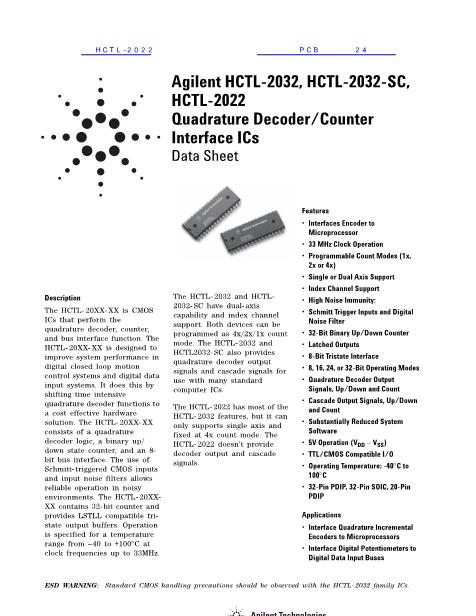 HCTL-2022數(shù)據(jù)手冊(cè)封面
