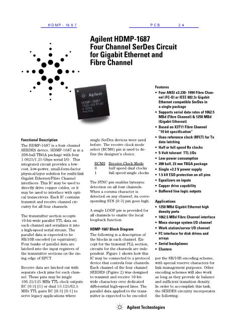 HDMP-1687數(shù)據(jù)手冊(cè)封面