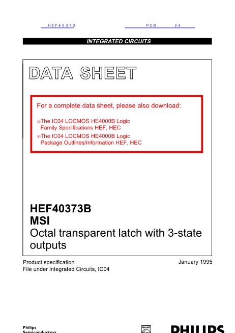 HEF40373數(shù)據(jù)手冊封面