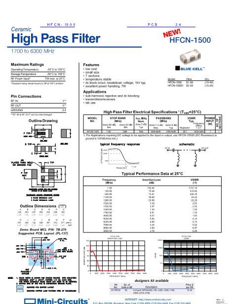 HFCN-1500数据手册封面