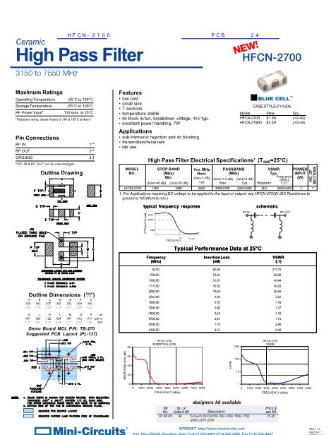 HFCN-2700數(shù)據(jù)手冊封面