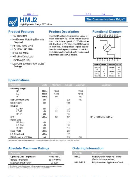 HMJ2数据手册封面