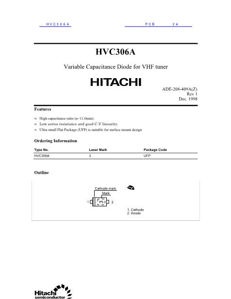 HVC306A数据手册封面