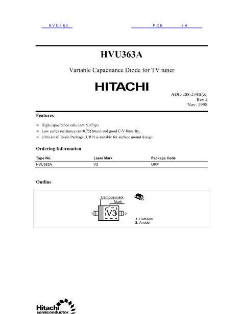 HVU363数据手册封面