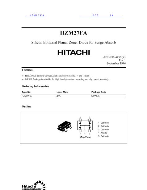 HZM27FA数据手册封面
