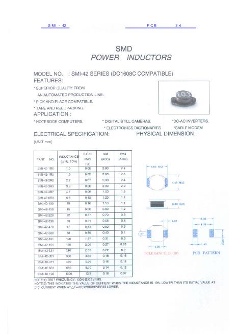 SMI-42數(shù)據(jù)手冊封面