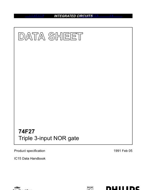 I74F27D数据手册封面