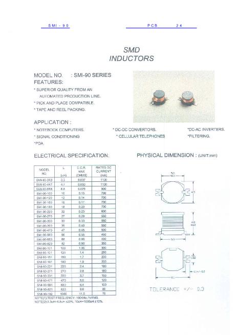 SMI-90數(shù)據(jù)手冊(cè)封面