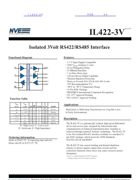 IL422-3V数据手册封面