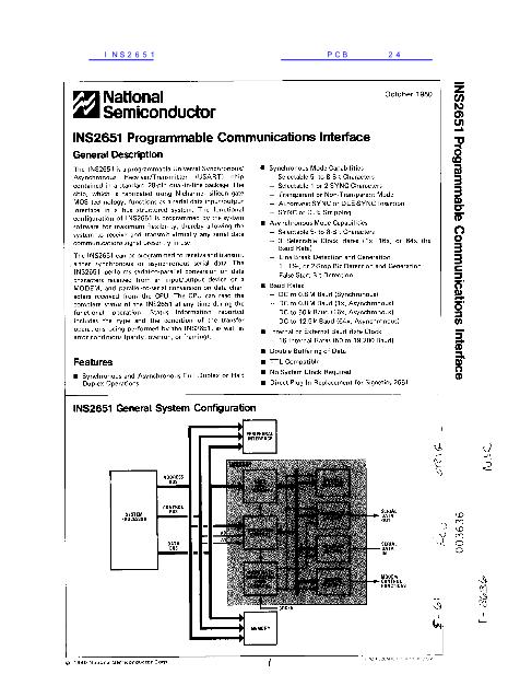 INS2651數(shù)據(jù)手冊封面