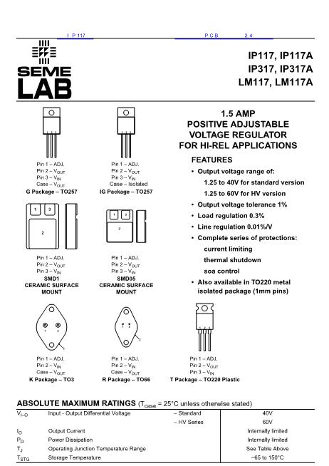 IP117數(shù)據(jù)手冊(cè)封面
