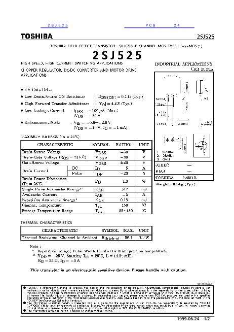 2SJ525数据手册封面