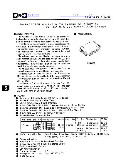 NJU6426數據手冊封面