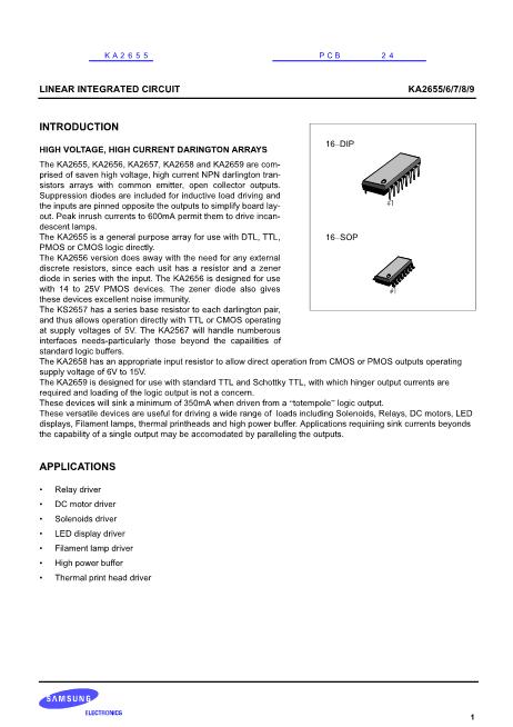 KA2655數(shù)據(jù)手冊封面