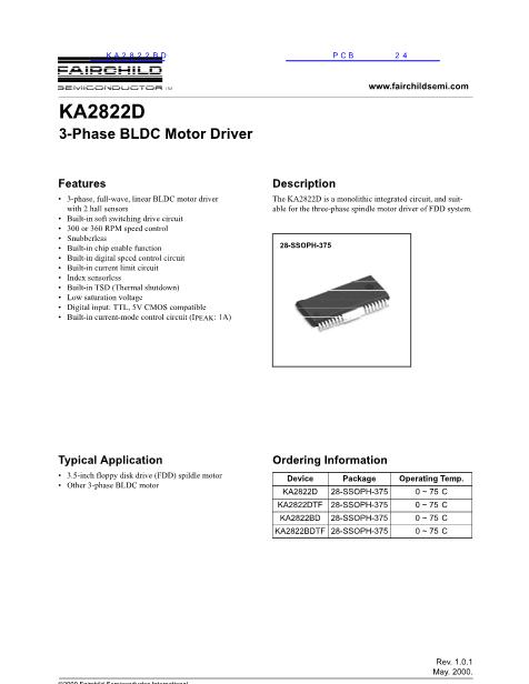 KA2822BD数据手册封面