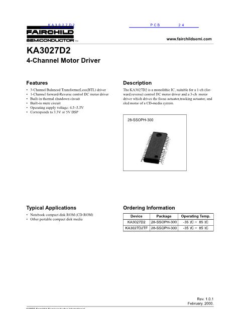 KA3027D2数据手册封面